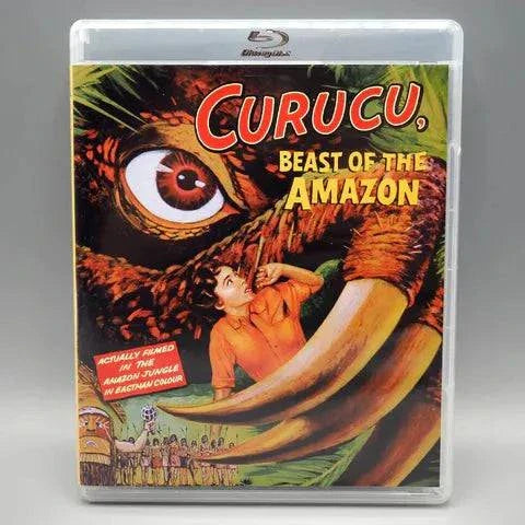 Vinegar Syndrome Labs (VSL) - Curucu, Beast of the Amazon Blu-Ray with slipcover featuring restored 1956 horror movie.