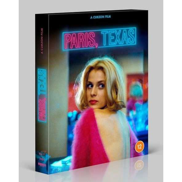 Paris, Texas 4K Ultra HD Blu-Ray Limited Edition with slipcase, cover featuring a woman in a pink sweater.