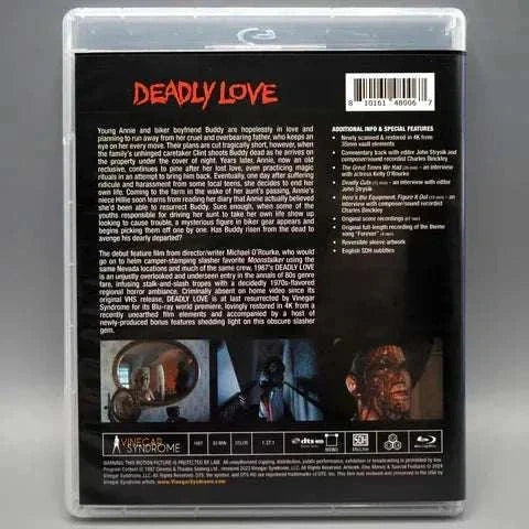 Vinegar Syndrome Blu-Ray box set featuring 'Deadly Love' cover art and information.