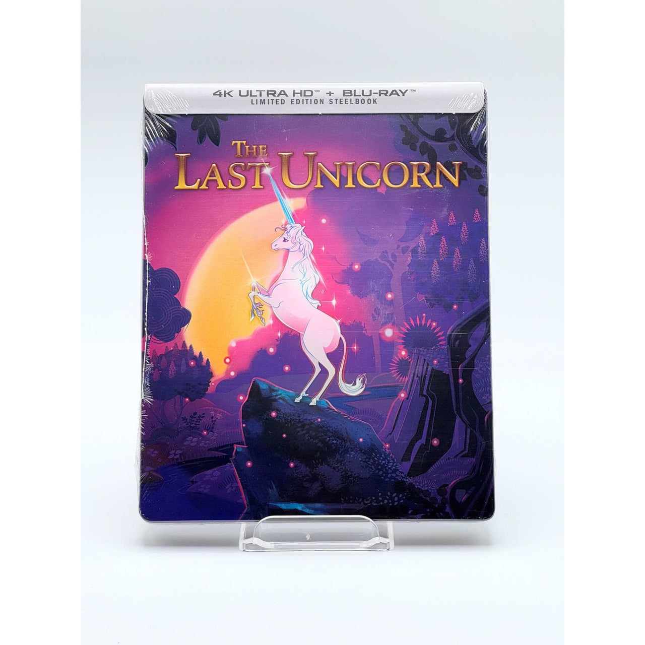 The Last Unicorn 4K UHD + Blu-Ray Limited Edition Steelbook front cover live picture