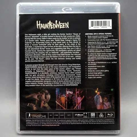 Vinegar Syndrome Blu-Ray cover for "Hauntedween" from Home Grown Horrors Volume Three Box Set.