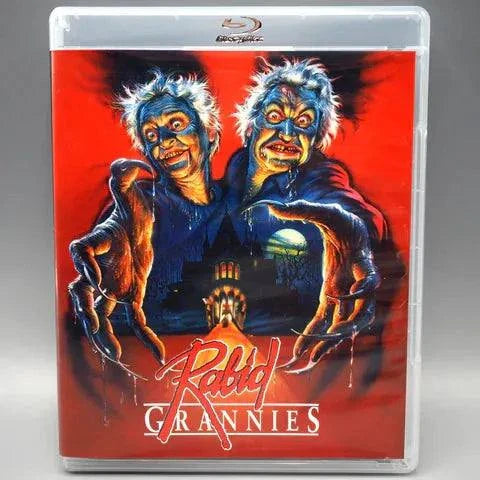 Vinegar Syndrome - Rabid Grannies Blu-Ray with slipcover featuring horror movie artwork.