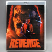 Vinegar Syndrome Blu-Ray box set, "Revenge" cover featuring horror-themed artwork.