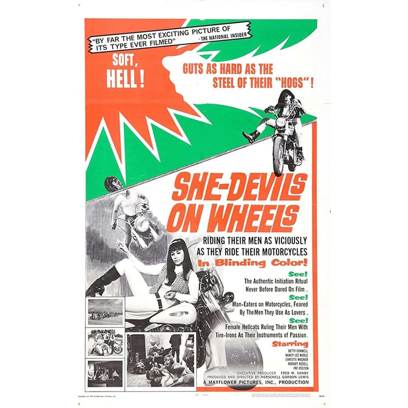 11x17 Poster from the movie She Devils on Wheels