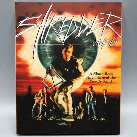 American Genre Film Archive - Shredder Orpheus Blu-Ray with Slipcover, post-apocalyptic skateboard rock opera film packaging.