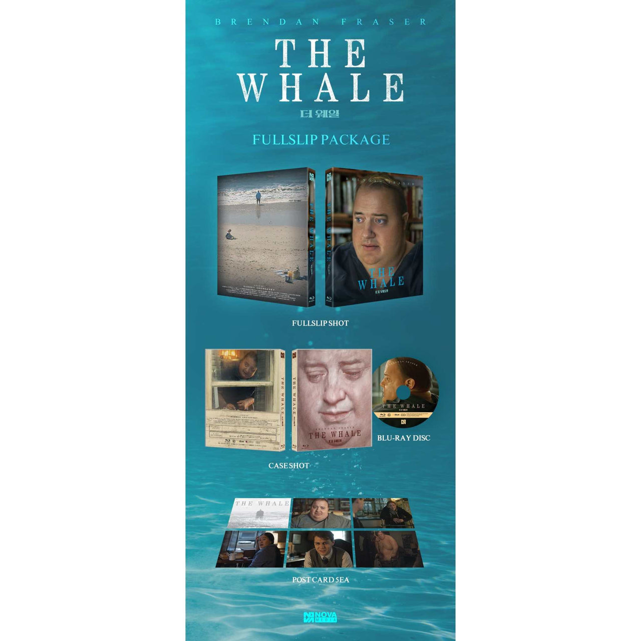 The Whale Blu-Ray Numbered Limited Edition Full Slip Package with Extras by Nova Media.